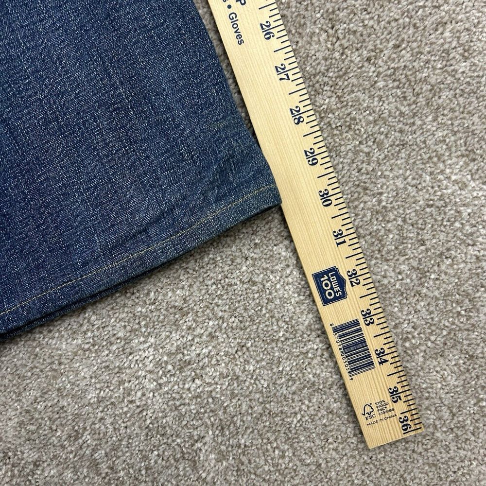 True Religion USA Straight Cut Blue Denim Jeans Men's Size 34 Hip Hop READ - Picture 10 of 13